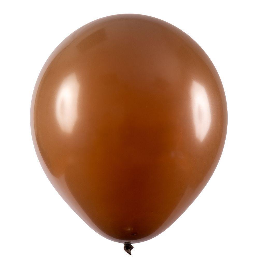 Balão De Látex Marrom - 9 Polegadas - 50 Unidades - 1