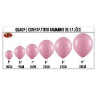 Balão De Látex Rosa - 8 Polegadas - 50 Unidades - 3