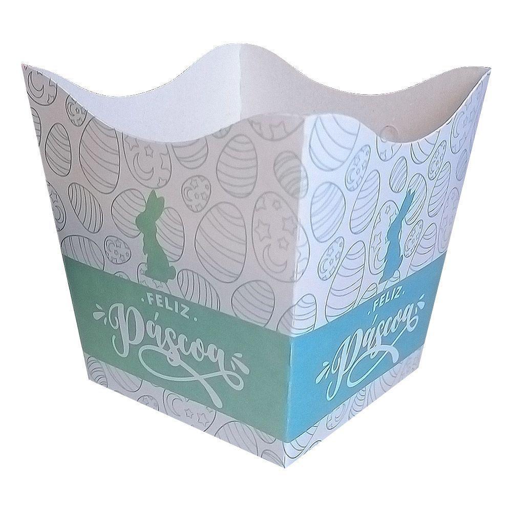 Cachepot De Papel Páscoa Feliz Páscoa Pequeno - 10 Un - 1