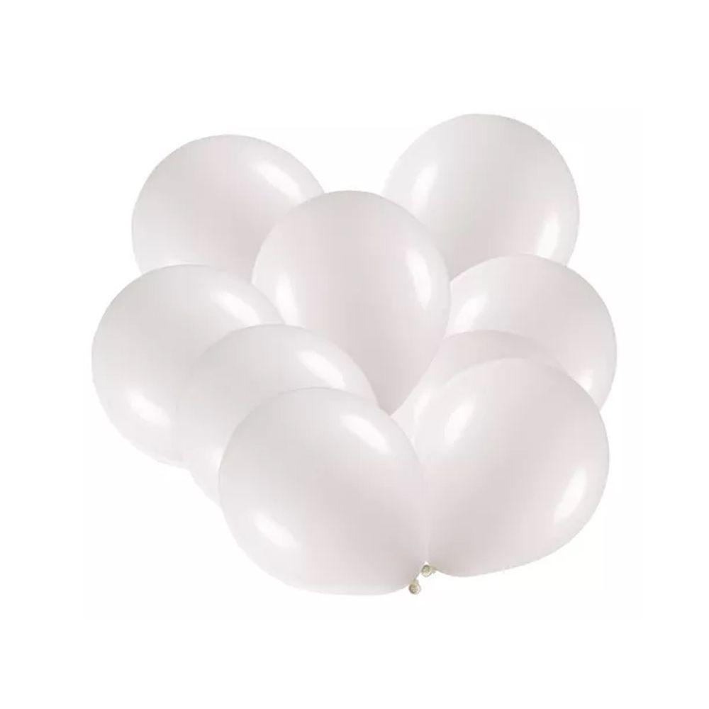 Balão De Látex Branco - 8 Polegadas - 50 Unidades - 2