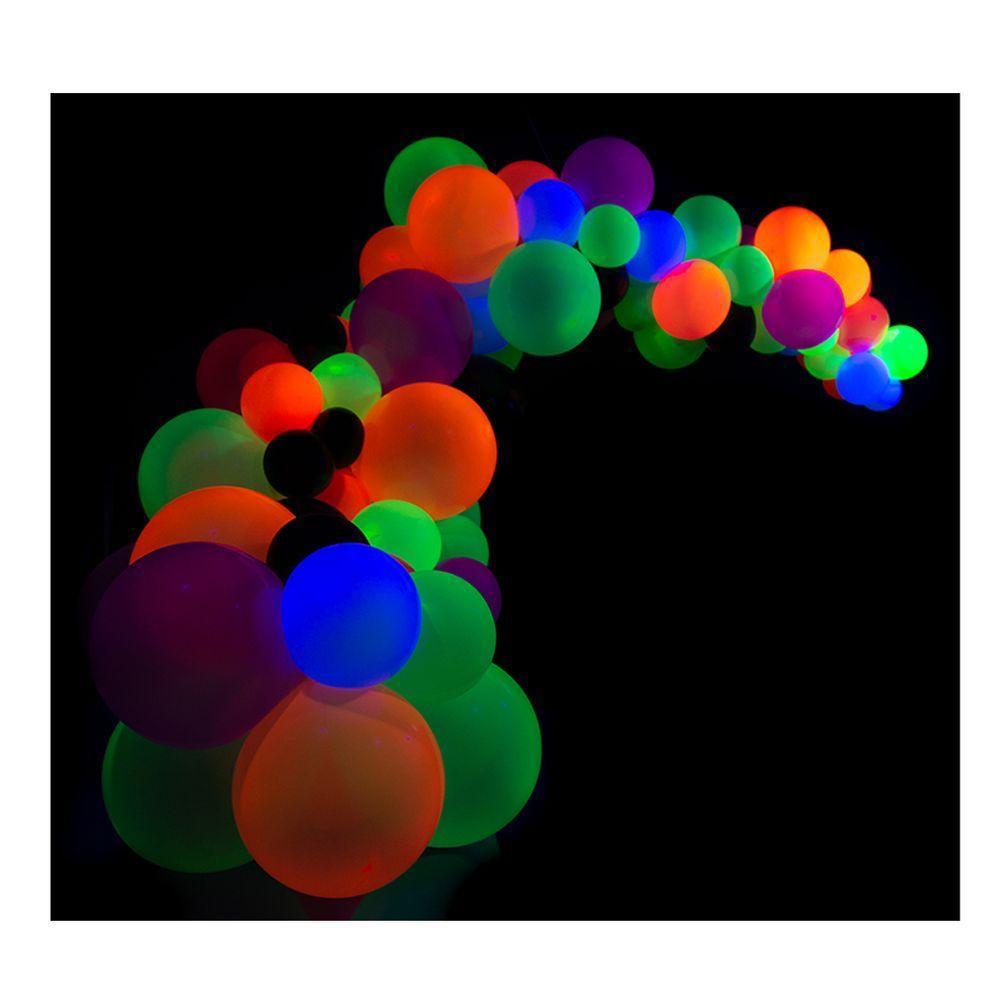 Balão De Látex Neon Azul - 9 Polegadas - 25 Unidades - 2