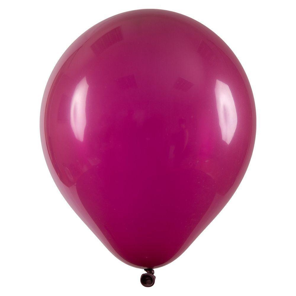 Balão De Látex Vinho - 9 Polegadas - 50 Unidades - 1