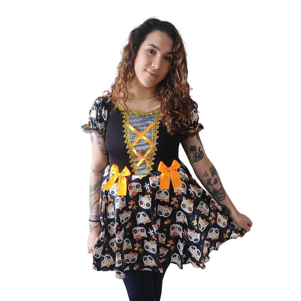 Fantasia Bruxinha Matilda Infantil Com Tiara Tamanho M - 2