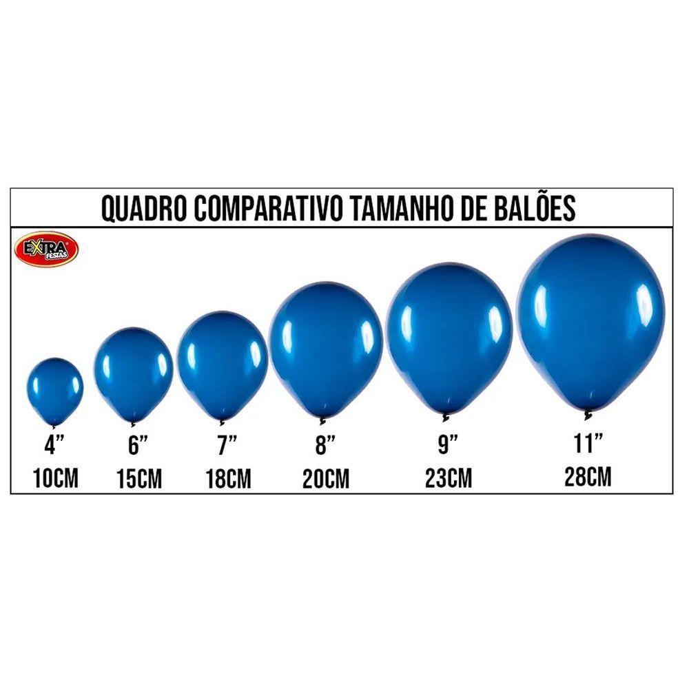 Balão Cromado Ouro - 16 Polegadas - 12 Unidades - 2