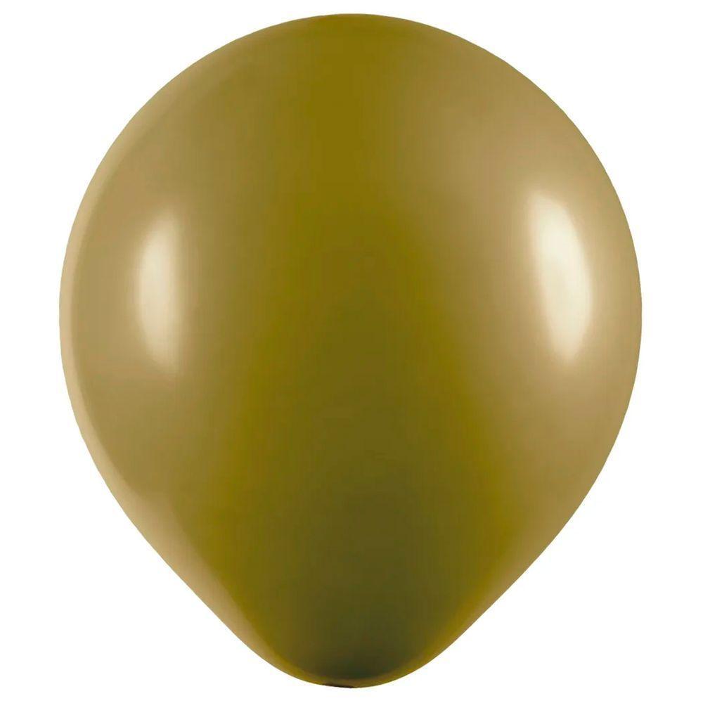 Balão De Látex Verde Oliva - 16 Polegadas - 12 Unidades - 1