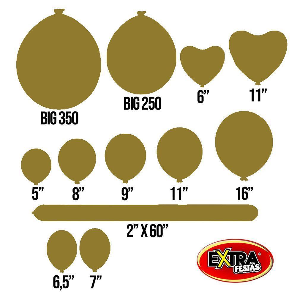 Balão De Látex Verde Oliva - 16 Polegadas - 12 Unidades - 3