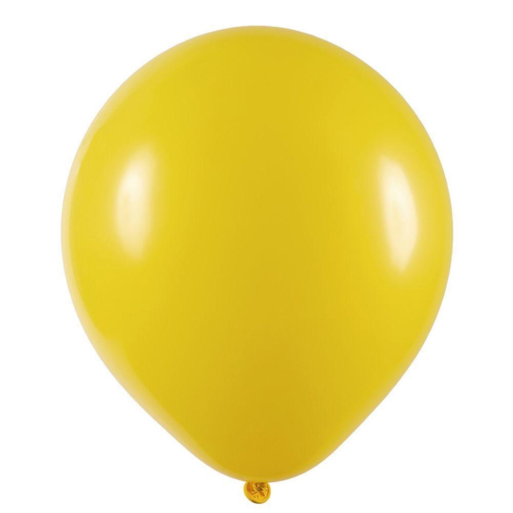 Balão De Látex Amarelo - 9 Polegadas - 50 Unidades - 1