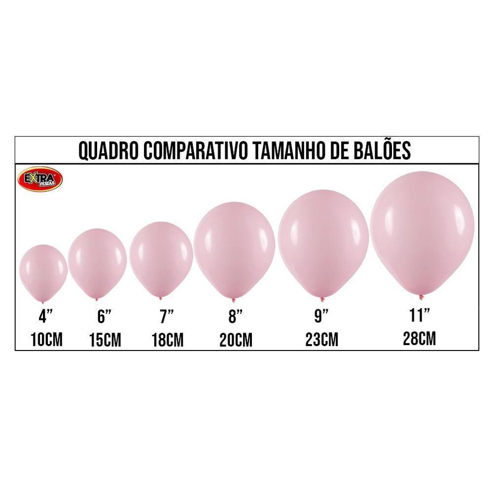 Balão De Látex Rosa Claro - 7 Polegadas - 50 Unidades - 2