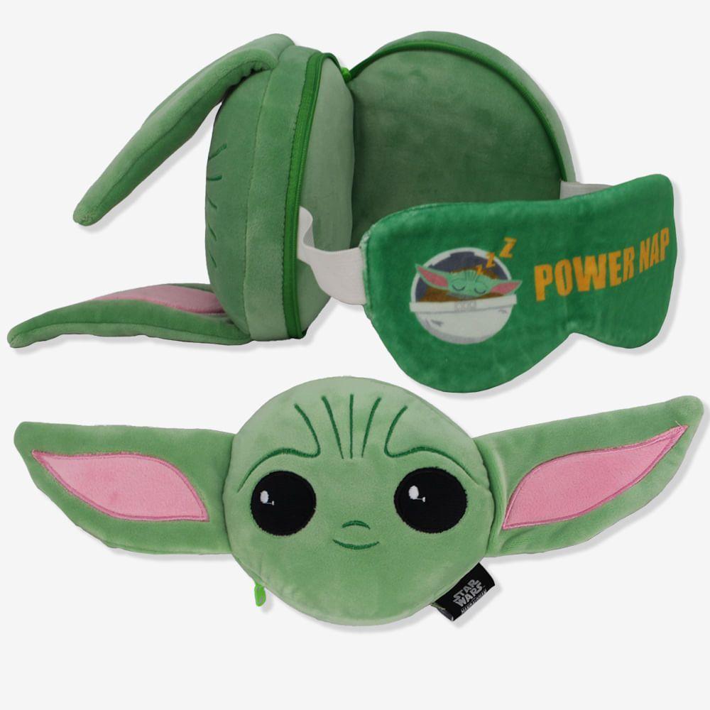 Máscara De Dormir Com Almofada Baby Yoda Star Wars - 1