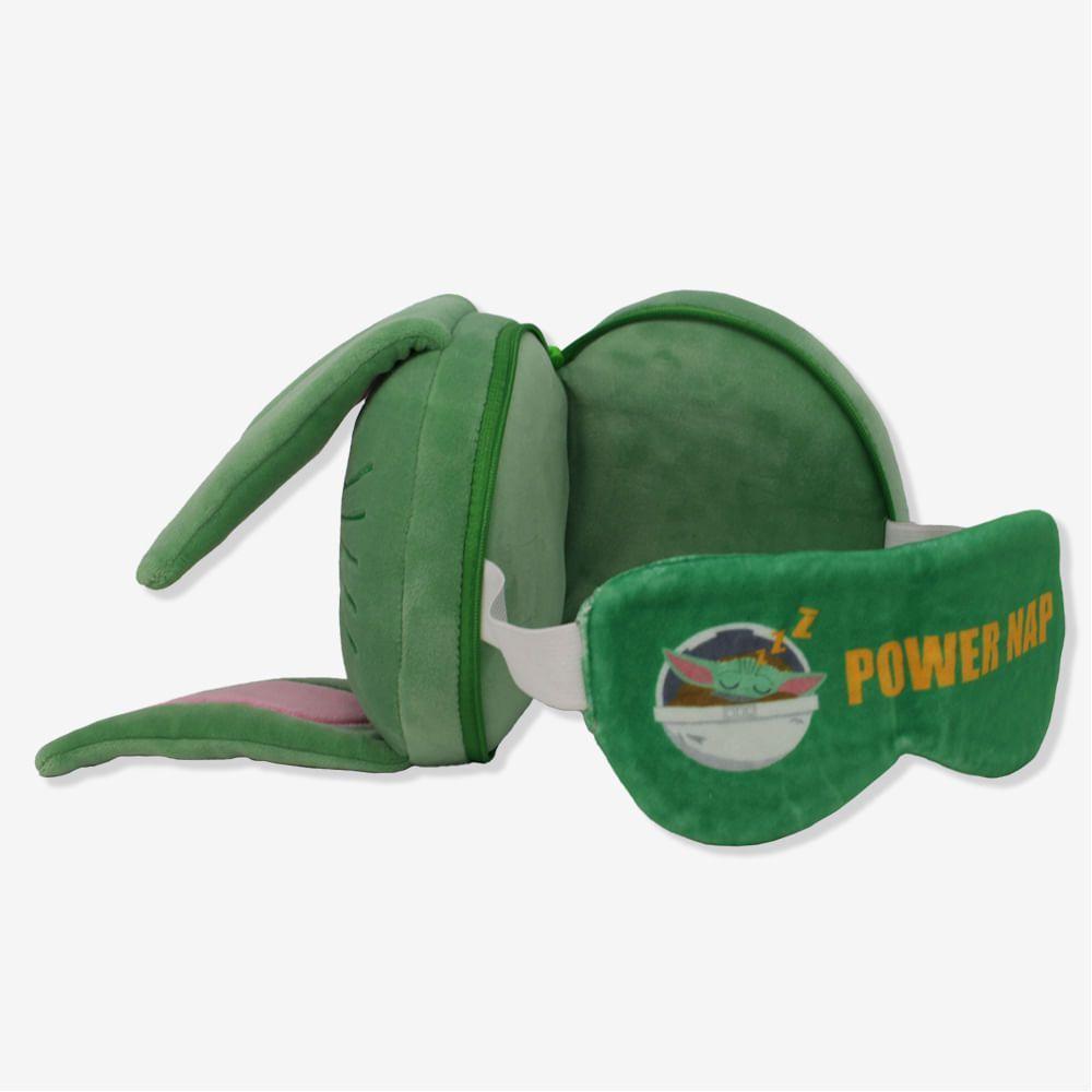 Máscara De Dormir Com Almofada Baby Yoda Star Wars - 5