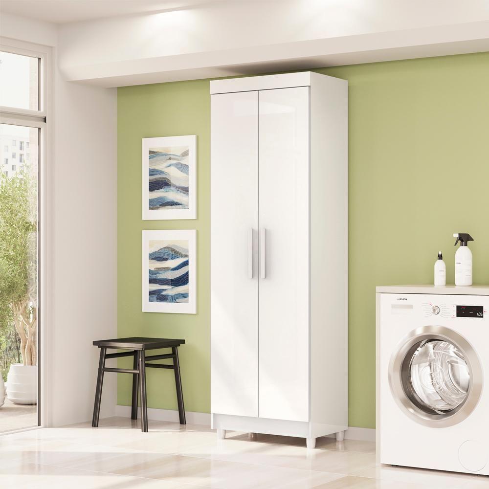 Armario Multiuso 2 Portas 60 Cm Lin 10045 Branco Vlr Branco - 7