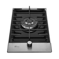 Cooktop A Gás 1 Boca Tripla Chama Platinium Com Trempe De Ferro Fundido Mesa Vidro Bivolt Fischer - 9
