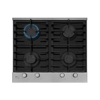 Cooktop A Gás 4 Bocas Platinium Com Trempe De Ferro Fundido Mesa Vidro Fischer Bivolt - 1