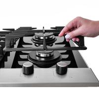 Cooktop A Gás 4 Bocas Platinium Com Trempe De Ferro Fundido Mesa Vidro Fischer Bivolt - 2