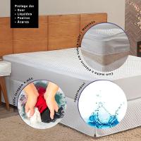 Protetor De Colchão Matelado Impermeável Casal 1 Peça 100% Poliéster - Branco - 6