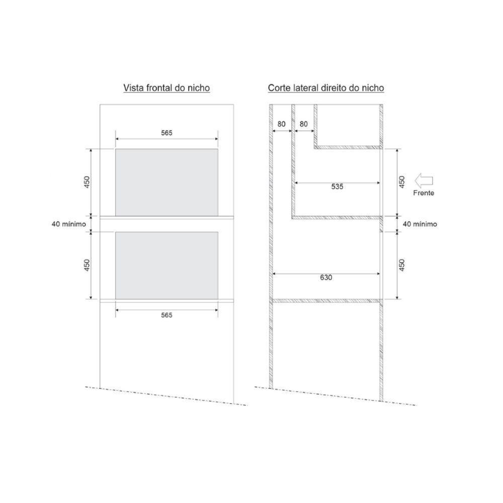 Forno Elétrico Platinium De Embutir Com Air Fryer 43L Fischer 220V - 7