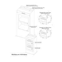 Forno Elétrico Platinium De Embutir Com Air Fryer 43L Fischer 220V - 6