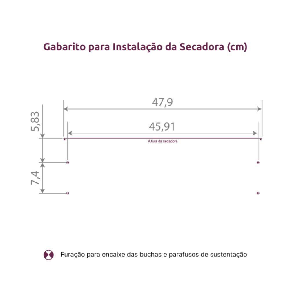 Secadora De Roupas Solaris Branca 8kg Com Timer Ar Quente E Frio 220V - 5