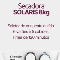 Secadora De Roupas Solaris Branca 8kg Com Timer Ar Quente E Frio 220V - 6