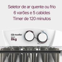 Secadora De Roupas Solaris Branca 8kg Com Timer Ar Quente E Frio 220V - 7