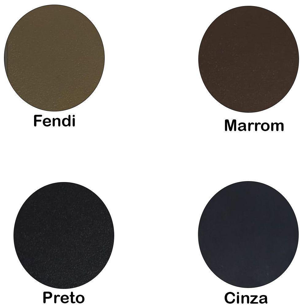 Mesa Bistrô Tampo Ripado Alumínio Ripado Balcão Cozinha área Marrom - 3