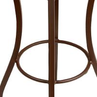 Mesa Bistrô Tampo Ripado Alumínio Ripado Balcão Cozinha área Marrom