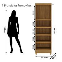 Armario Multiuso 2 Portas 60 Cm Lin 10045 Nature Brisa Vlr Nature Brisa - 3