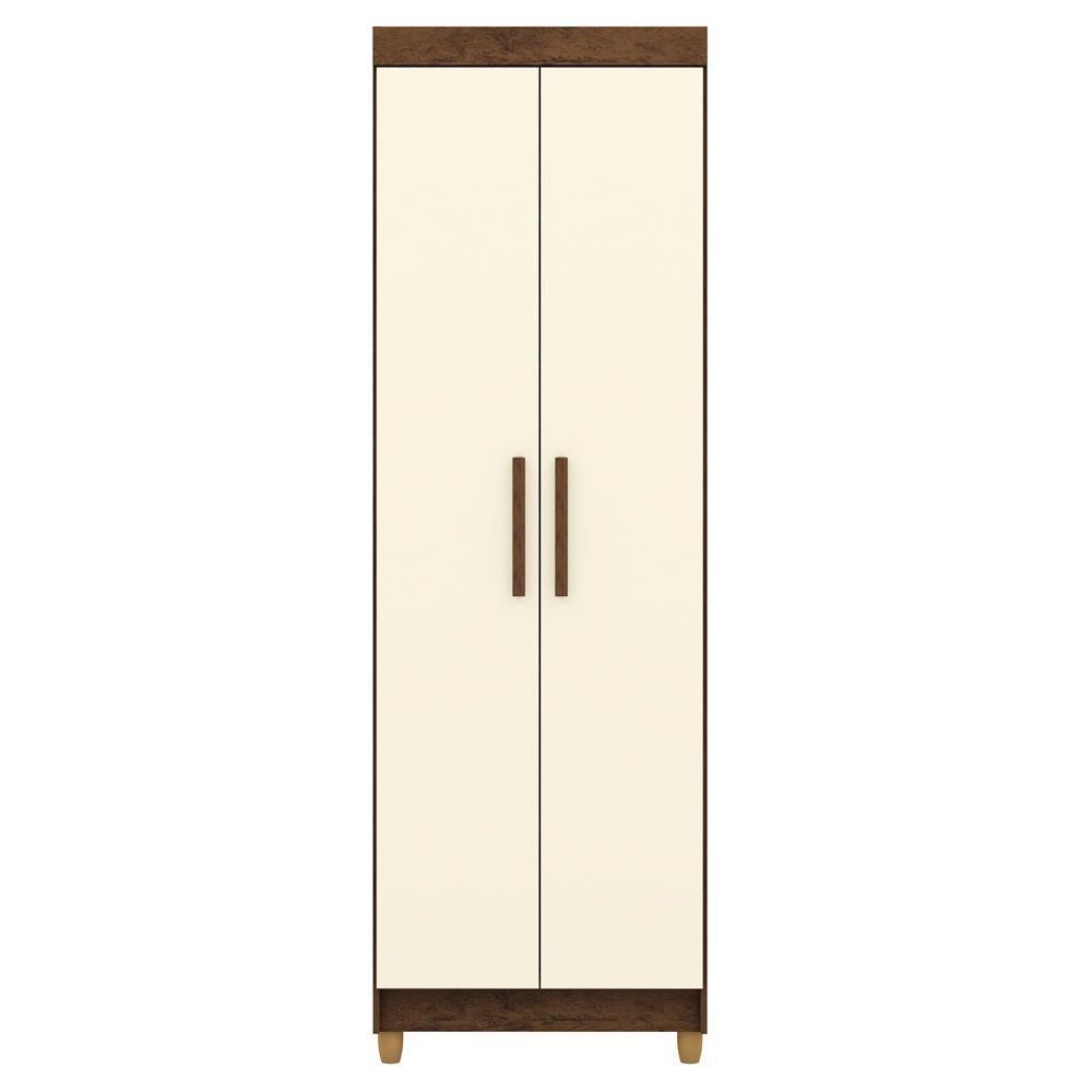 Armario Multiuso 2 Portas 60 Cm Lin 10045 Imbuia Champanhe Vlr Imbuia Champanhe - 1