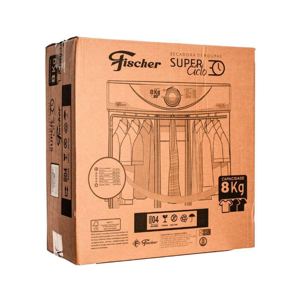 Secadora De Roupas Fischer 8Kg Branco Super Ciclo 220v - 5