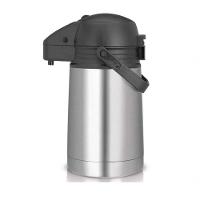 Garrafa Isotérmica 1000ml Em Inox Com Ampola De Vidro E Botão De Acionamento 1027 - Livon - 1