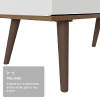 Mesa De Estudos Em L 3 Gavetas Branco/rustic Lisboa Madesa - 9