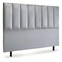 Cabeceira De Cama Box Roma Casal 140 Cm Suede Prata Eli Móveis E Decoração - 1
