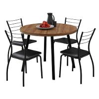 Conjunto Sala De Jantar 6 Cadeiras Austin Carraro Nogal Preto - 2