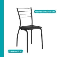 Conjunto Sala De Jantar 6 Cadeiras Austin Carraro Nogal Preto - 7