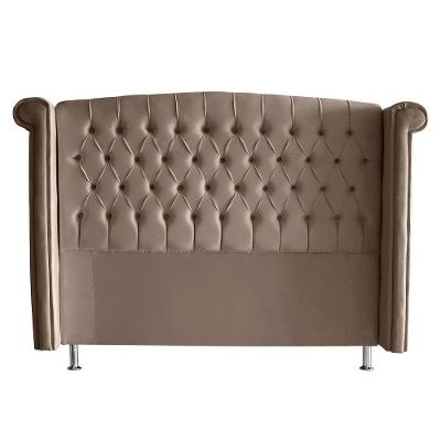 Cabeceira De Cama Box Toquio Casal Queen 160 Cm Suede Capuccino Eli Móveis E Decoração