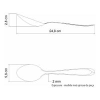 Colher De Arroz Tramontina Laguna Em Aço Inox 24,8 Cm Grande - 5