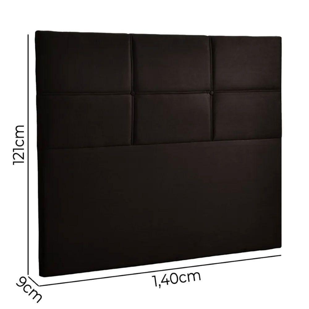 Cabeceira Estofada Milena 1,40 Casal Speciale Home Marrom - 5