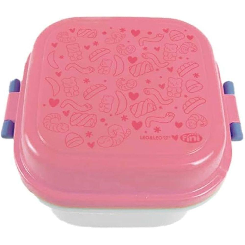 Marmita Com Trava Fini 730ml 2 Divisórias Talher - Leo & Leo - 3