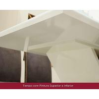 Conjunto Mesa De Cozinha Dora Tampo Madeirado 90x90cm E 4 Cadeiras Vita Nature Suede Light Bege Henn - 9