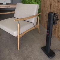 Totem Elétrico Bivolt Com 6 Tomadas E 2 Saídas Usb E Usb-c Octoo Easyplug-usb-c Preto - 3