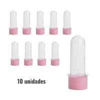 Mini Tubete Para Lembrancinha Rosa 8cm - 10 Unidades - 2