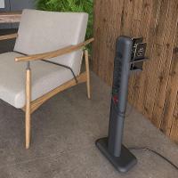 Totem Elétrico Bivolt Com 6 Tomadas E 2 Saídas Usb E Usb-c Octoo Easyplug-usb-c Titanium - 3