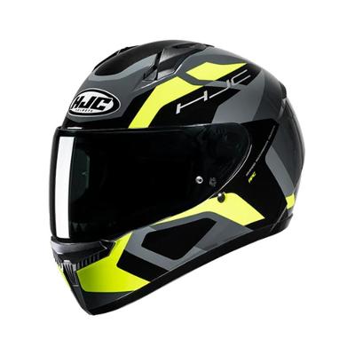 Capacete Hjc C10 Tins Cinz Verd Pret 59