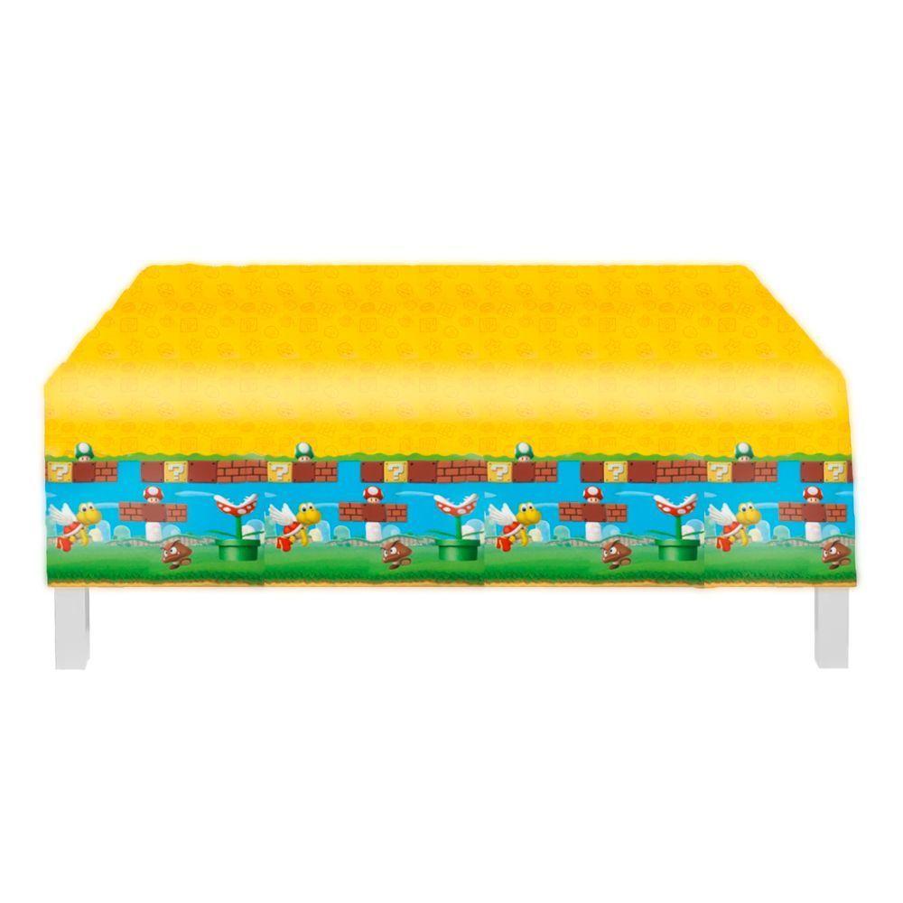 Toalha De Mesa Super Mario - 1,2m X 1,8m - 1