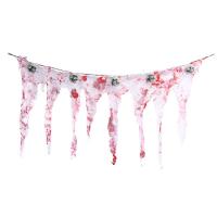 Faixa Decorativa Halloween Manchas De Sangue Com Caveiras - 1