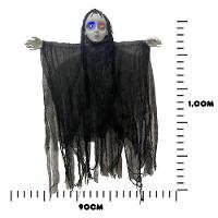 Boneco Halloween Pendurado Criança Fantasma Com Som E Luz