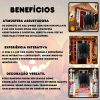 Boneco Halloween Pendurado Criança Fantasma Com Som E Luz - 6