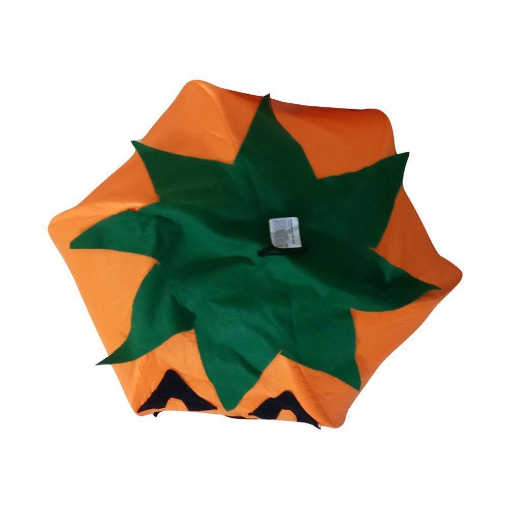 Enfeite De Halloween Abóbora Lanterna Em Tecido - 4