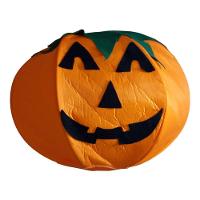 Enfeite De Halloween Abóbora Lanterna Em Tecido - 1