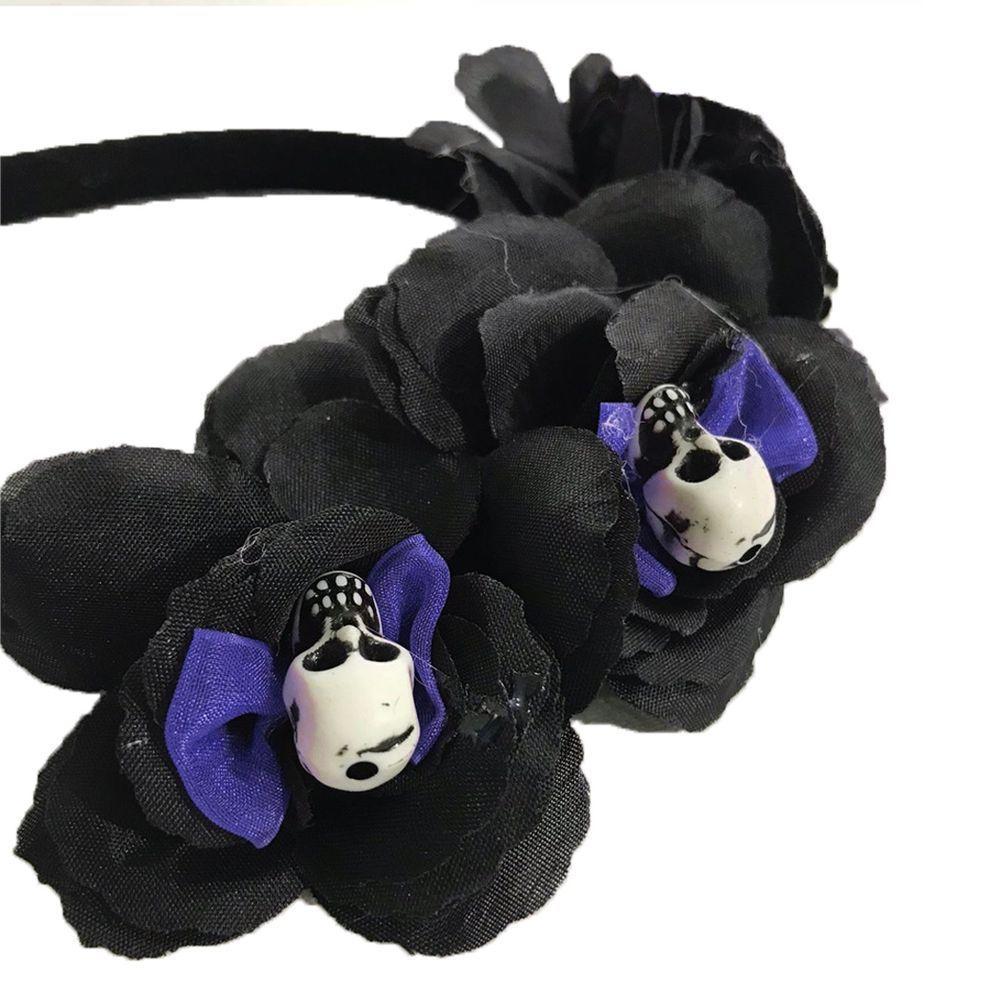 Tiara Com Mini Caveiras Halloween - 1 Unidade - 4